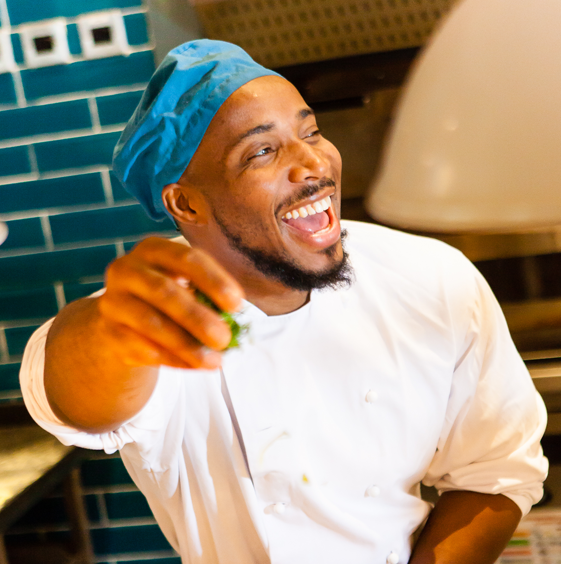 smiling young chef